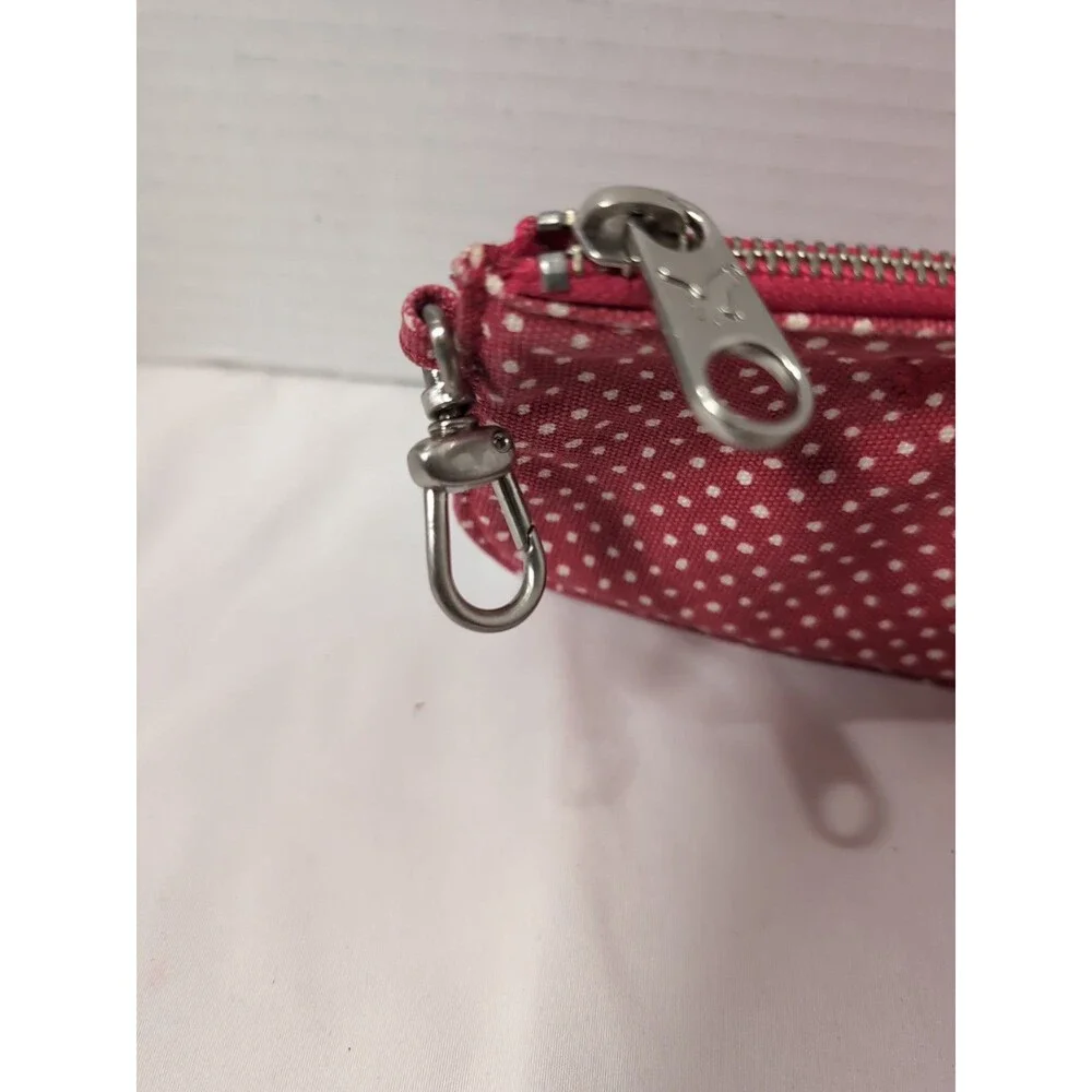 AMERICAN EAGLE OUTFITTERS RED CANVAS POUCH COIN/ MAKEUP 4